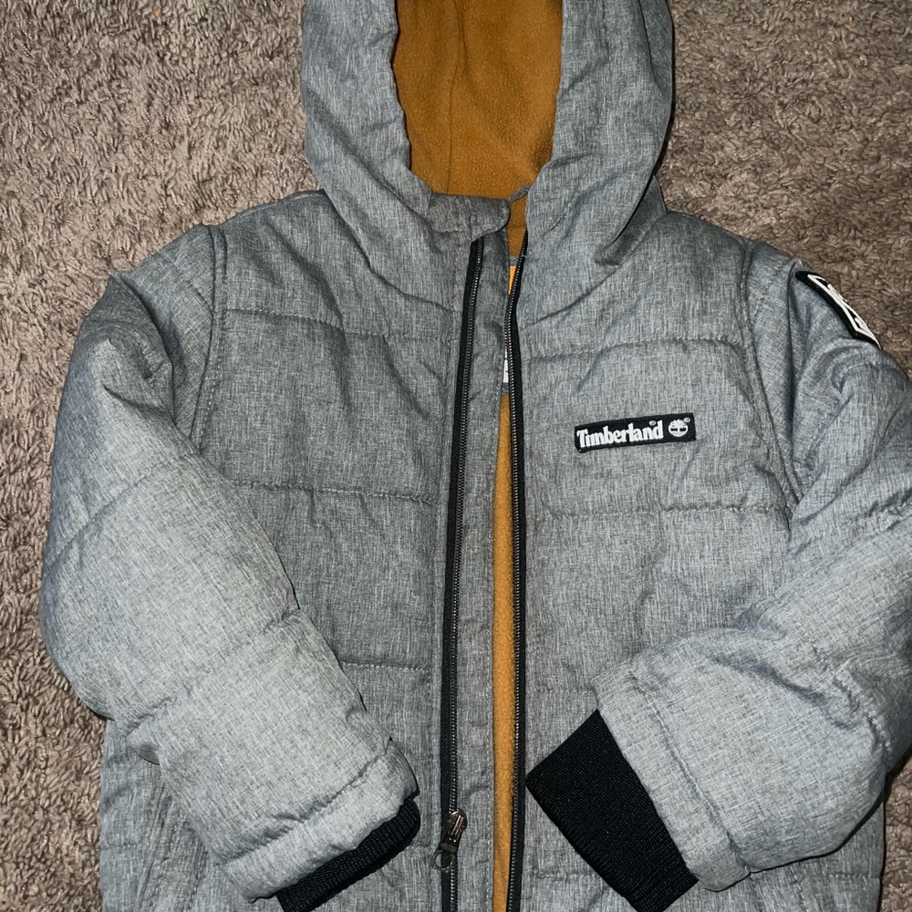 Timberland Gray Hooded Jacket